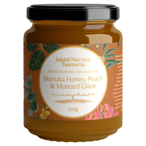 Manuka Honey Peach & Mustard Glaze