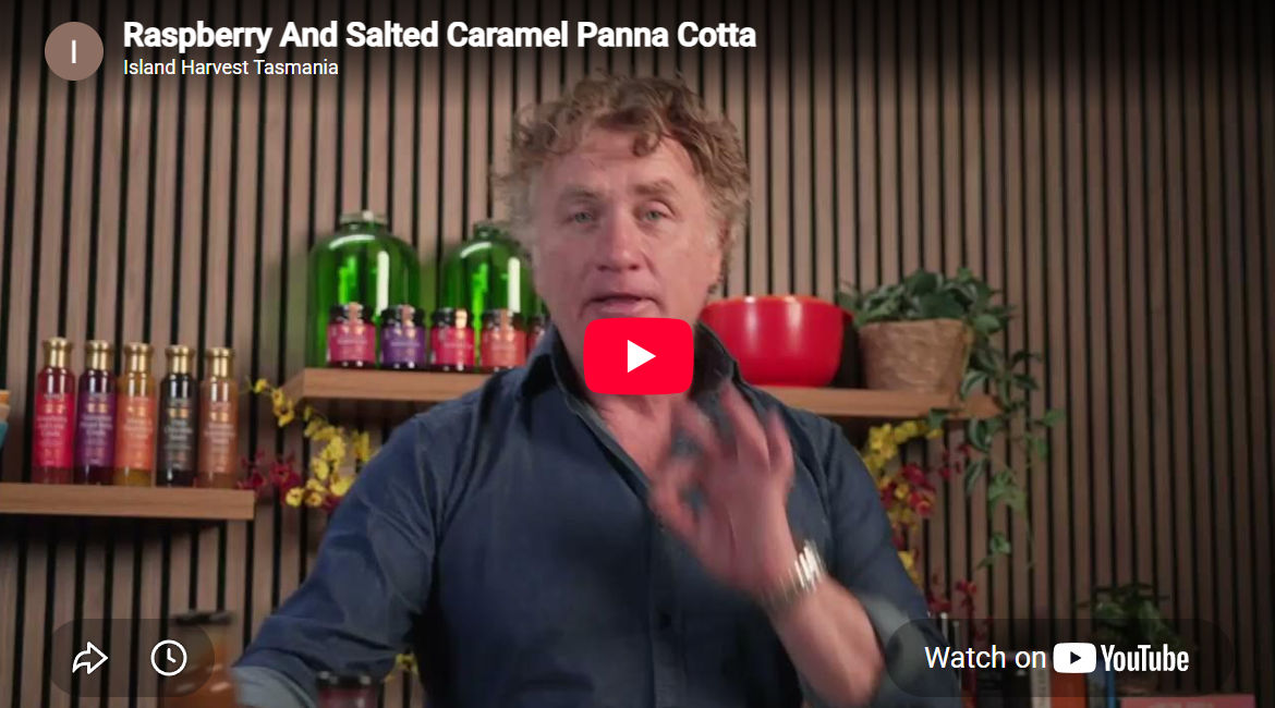 Raspberry And Salted Caramel Panna Cotta